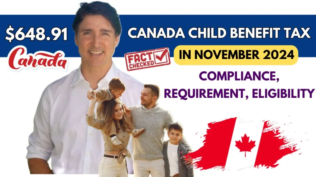 Canada Child Benefit Tax In November 2024