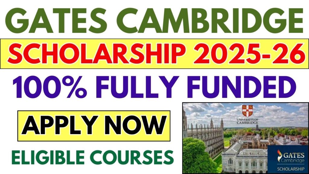 Gate Cambridge Scholarship 2025