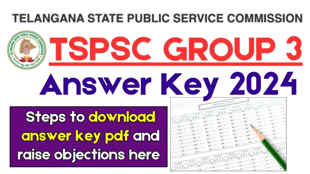 TSPSC Group 3 Answer Key 2024